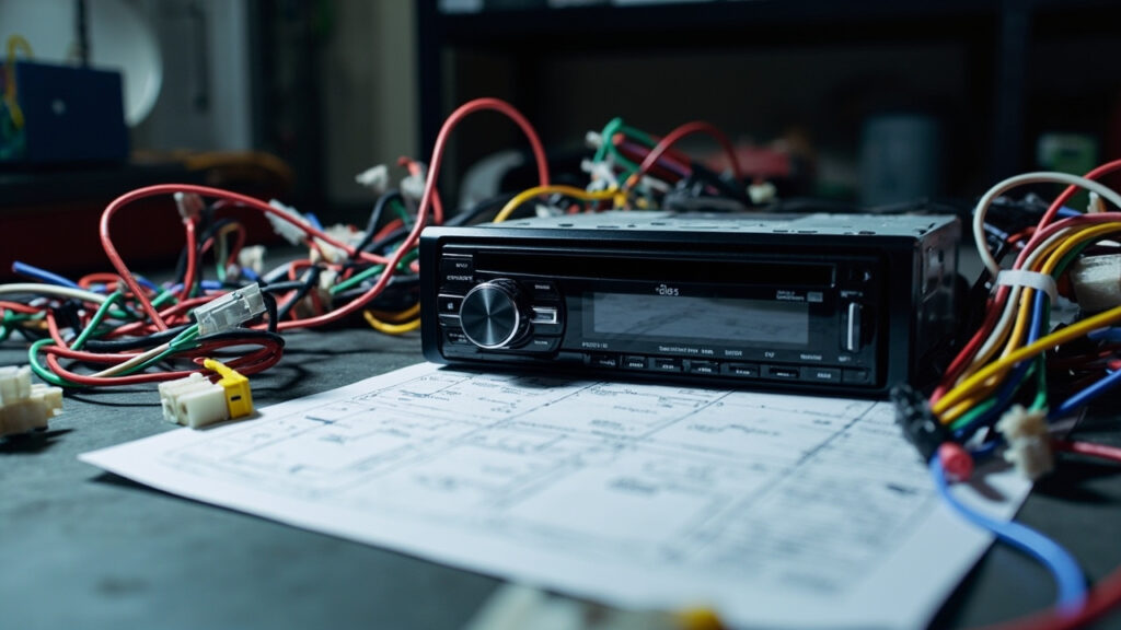 Le Sch ma Du Branchement Des Autoradio Couleur Des Fils