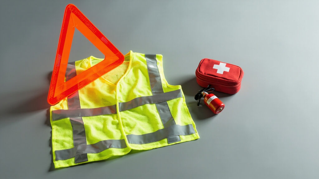 Guide des équipements de sécurité obligatoires en voiture.