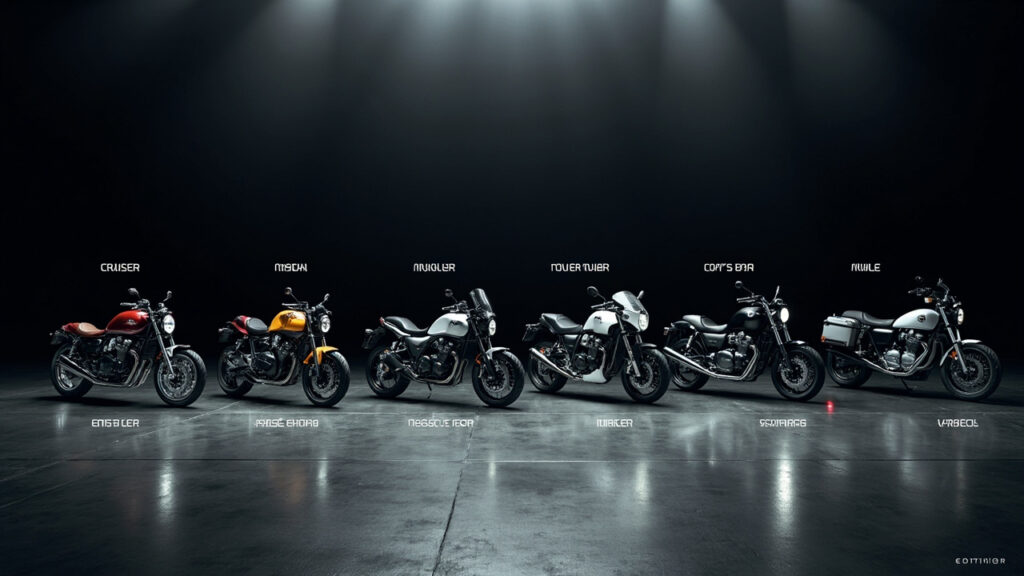 Quels sont les noms des motos et leurs différentes catégories ?
