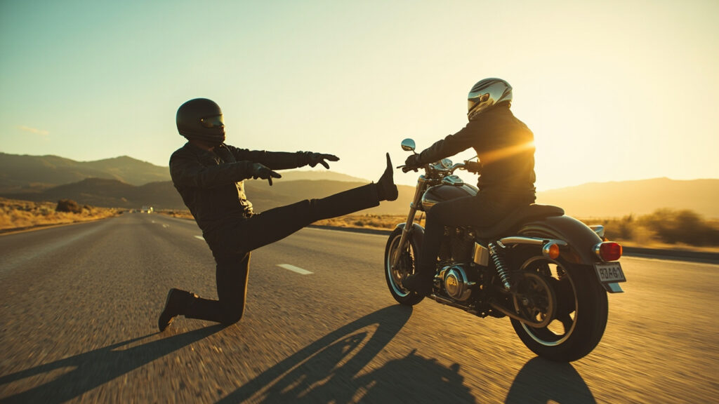 Comment un motard dit merci : le langage secret de la courtoisie à moto