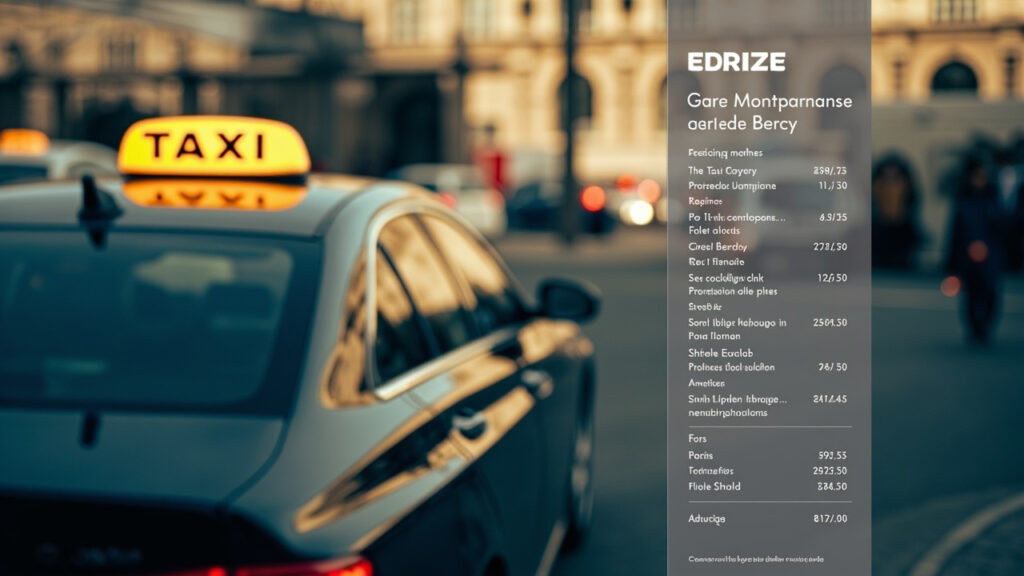 Prix d'un taxi entre la gare Montparnasse et la gare Bercy : le guide complet.