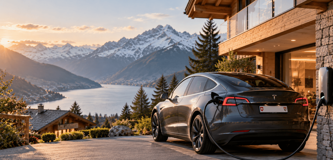 Voyager en Suisse en voiture électrique : Ben choisir son logement avec recharge la Suisse en voiture électrique